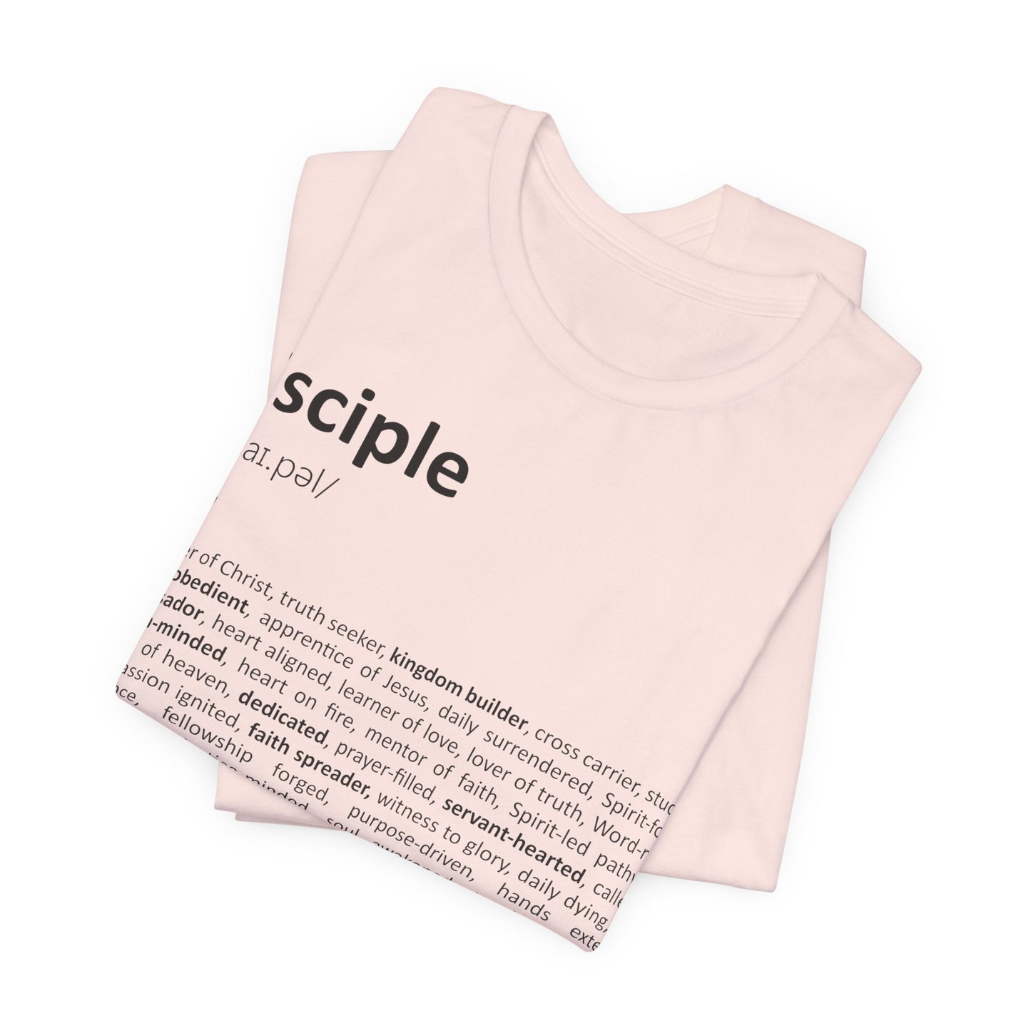 Folded pink tank top with 'sciple' branding on a white background