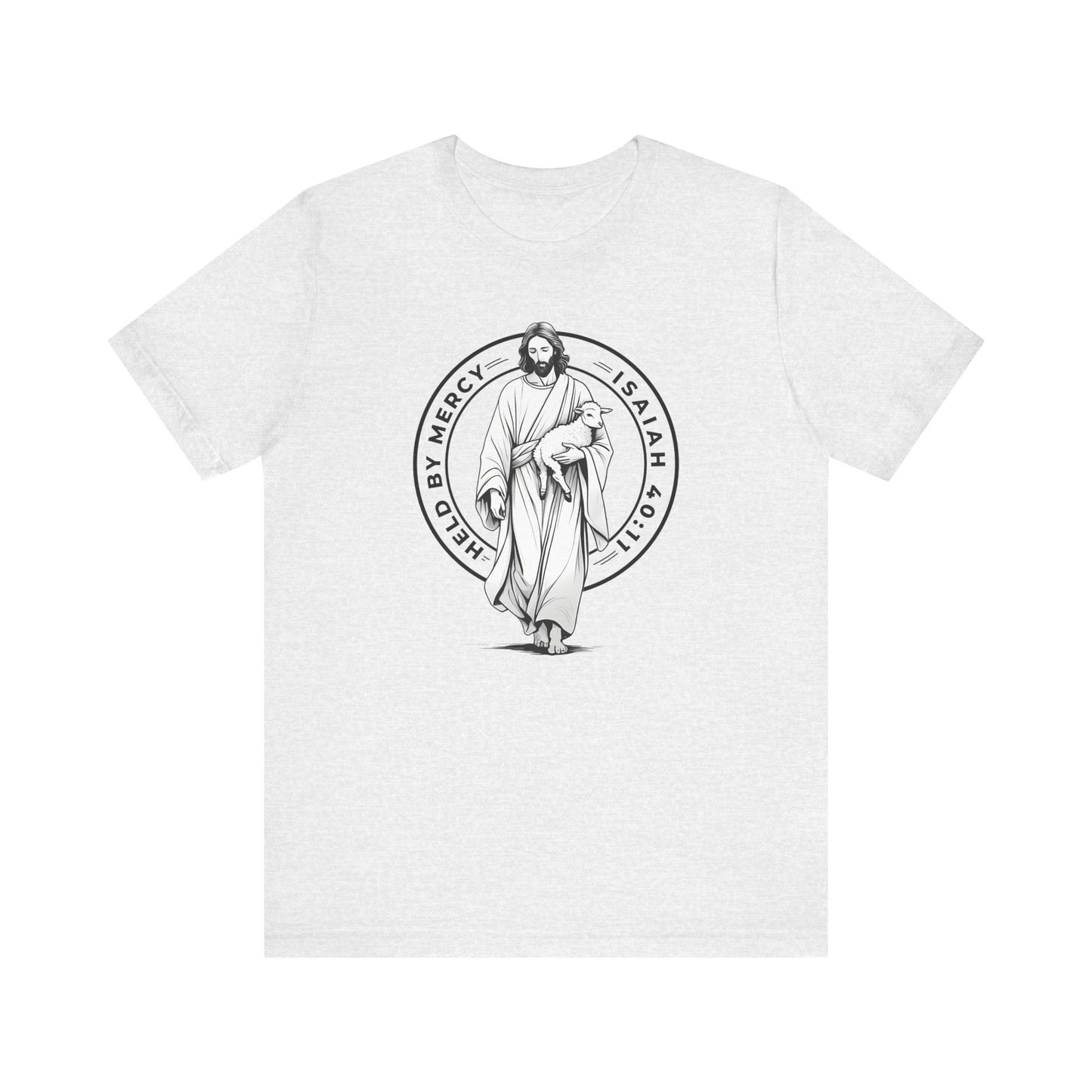 Held By Mercy – Unisex Christian T-Shirt - white