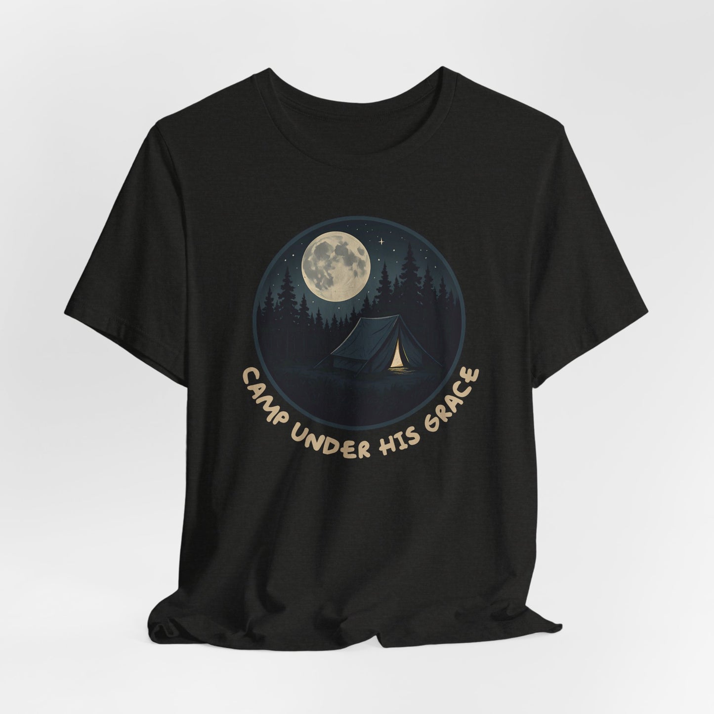 Camp Under His Grace – Unisex Christian Camping Tee