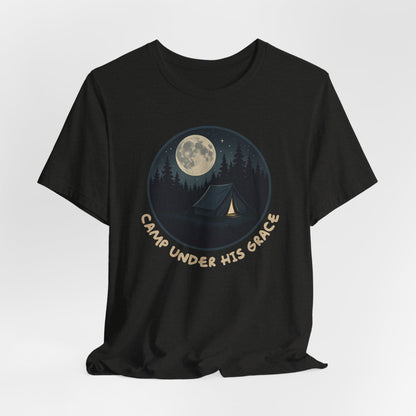 Camp Under His Grace – Unisex Christian Camping Tee