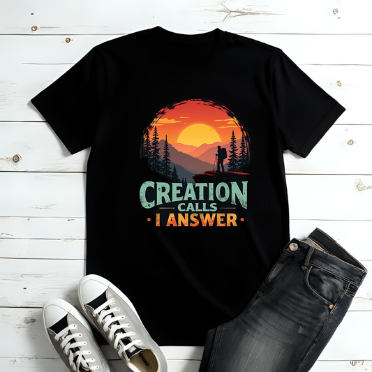 Creation Called I Answer – Unisex Christian Hiking/Outdoor T-Shirt