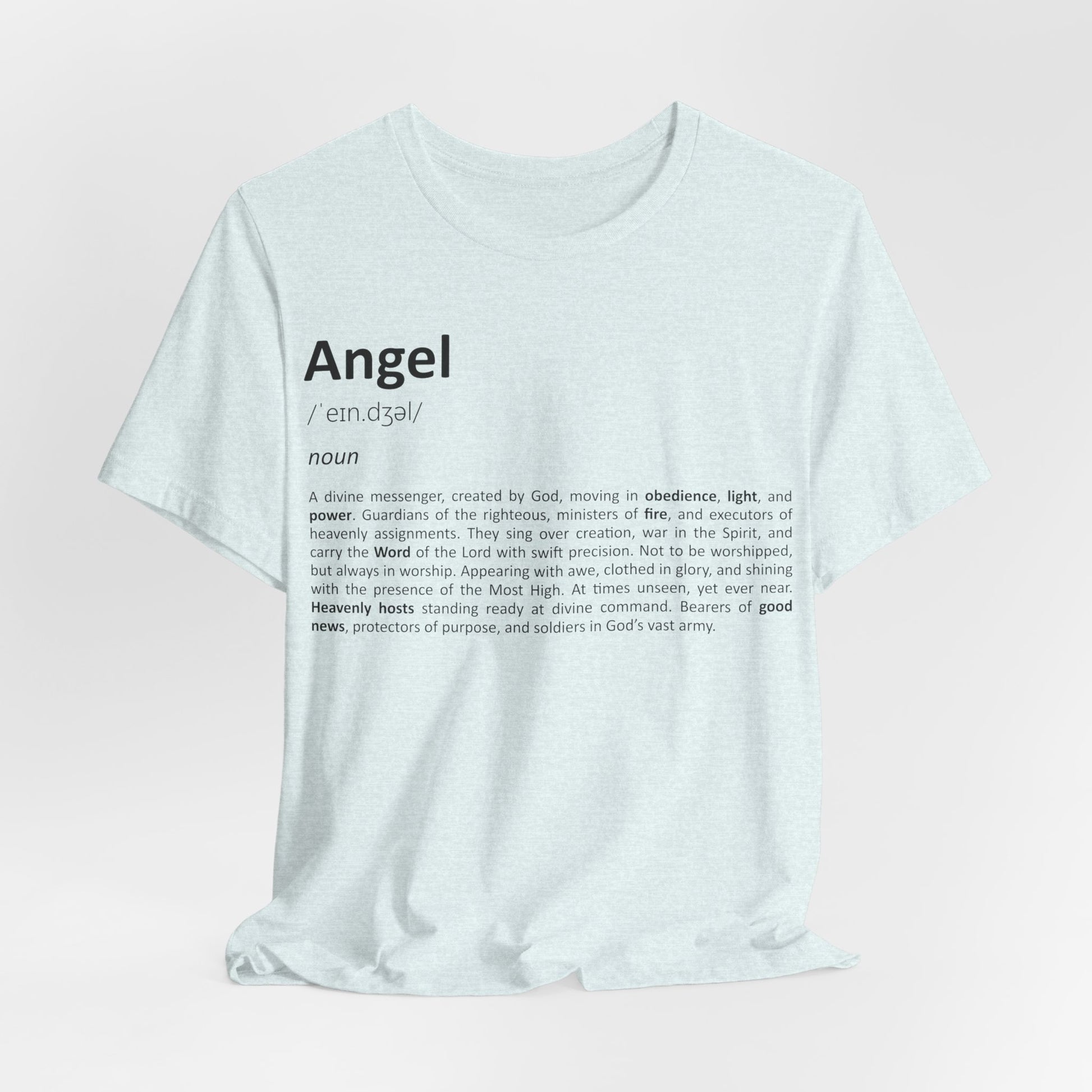Angel Definition – Heavenly-Inspired Unisex T-Shirt - light blue for men