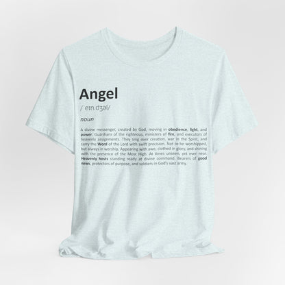 Angel Definition – Heavenly-Inspired Unisex T-Shirt - light blue for men