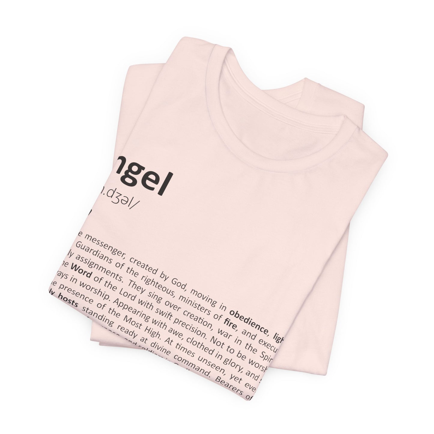 Pink tank top with black text on a white background