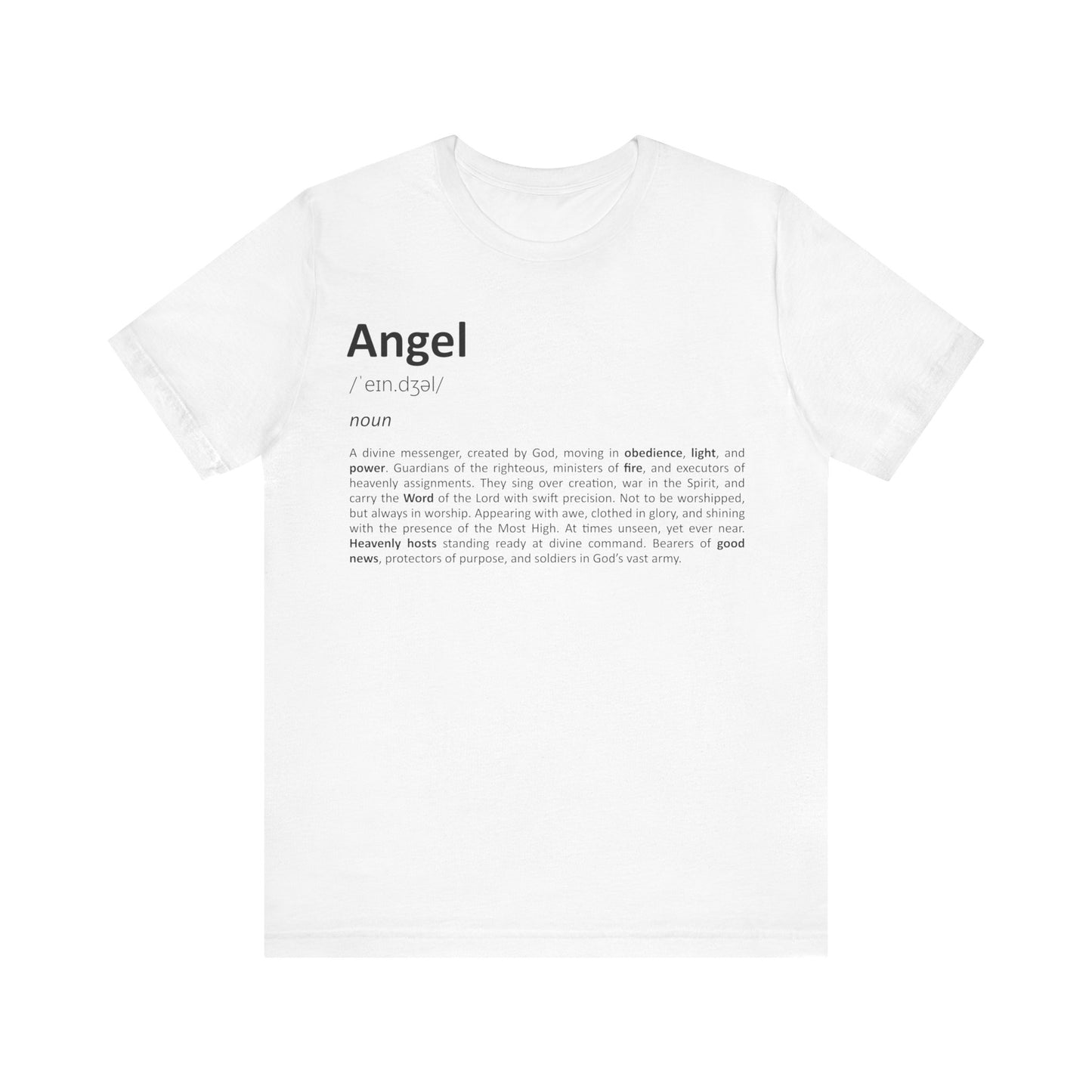Angel Definition – Heavenly-Inspired Unisex T-Shirt - white for men