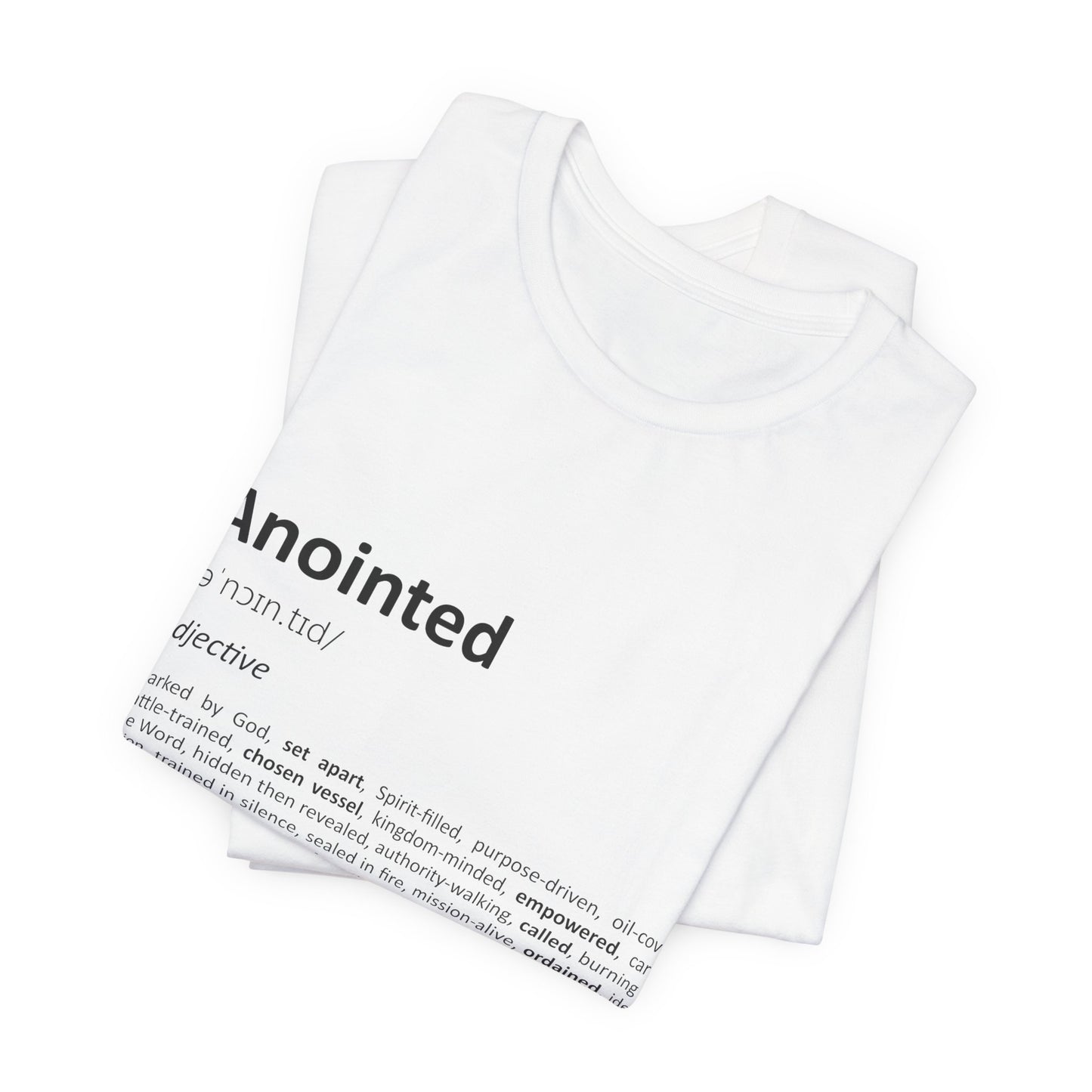 Anointed Definition – Unisex Christian T-Shirt - white color