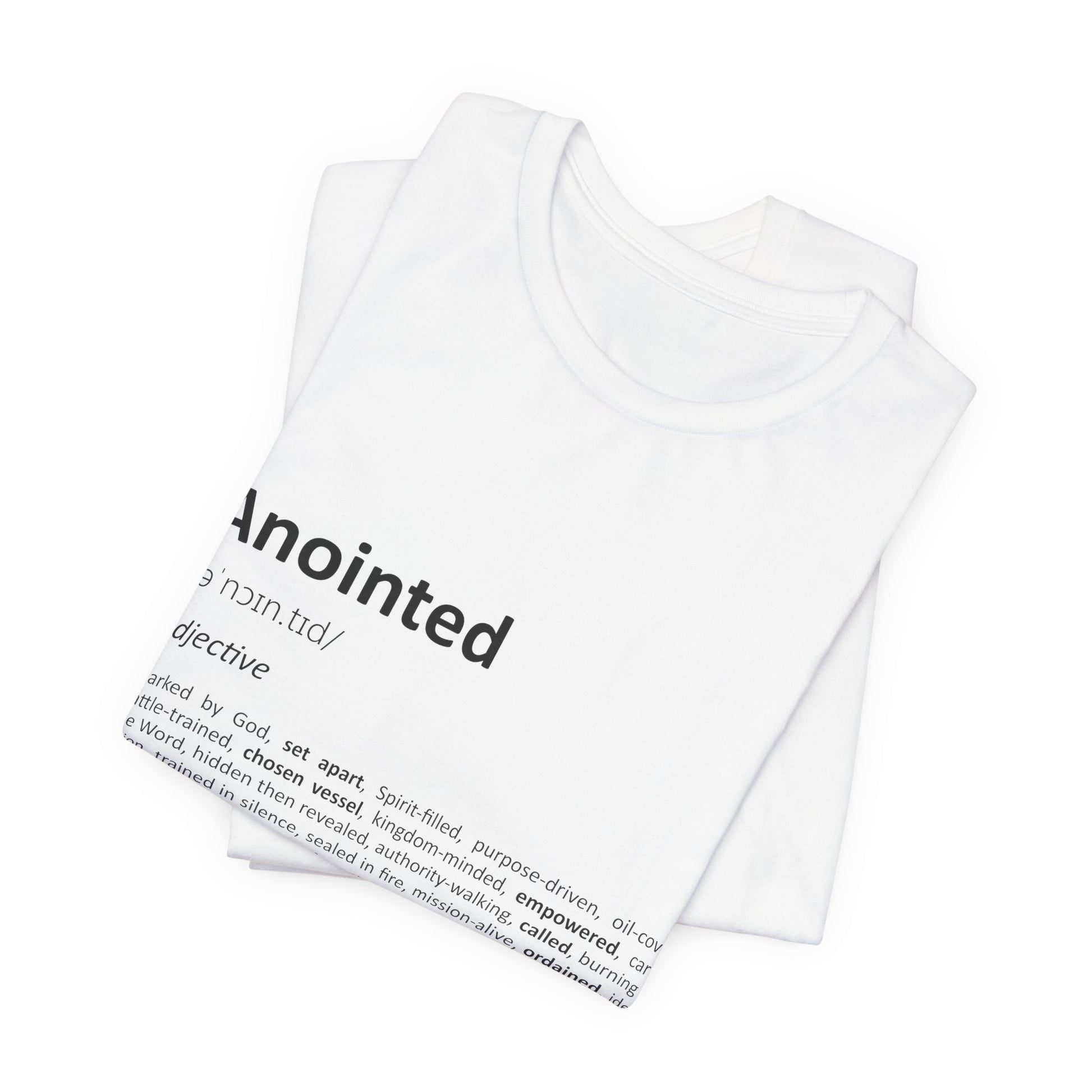 Anointed Definition – Unisex Christian T-Shirt - white color