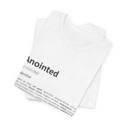 Anointed Definition – Unisex Christian T-Shirt - white color