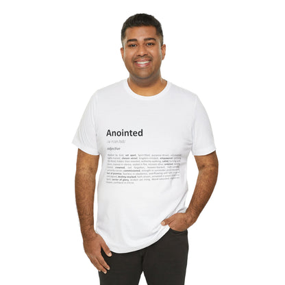Anointed Definition – Unisex Christian T-Shirt - white for men