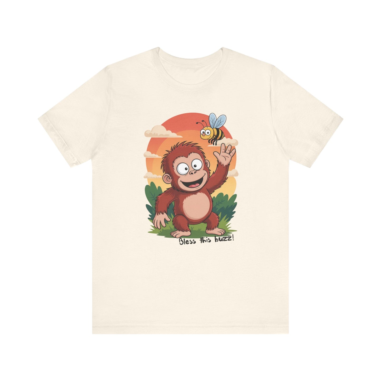 Bless This Buzz - Unisex Eco-Friendly Christian T-Shirt - beige color