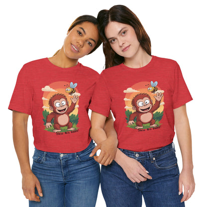 Bless This Buzz - Unisex Eco-Friendly Christian T-Shirt - red color