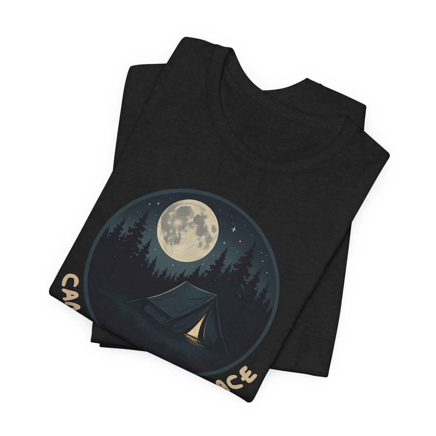 Camp Under His Grace – Unisex Christian Camping Tee - black for men