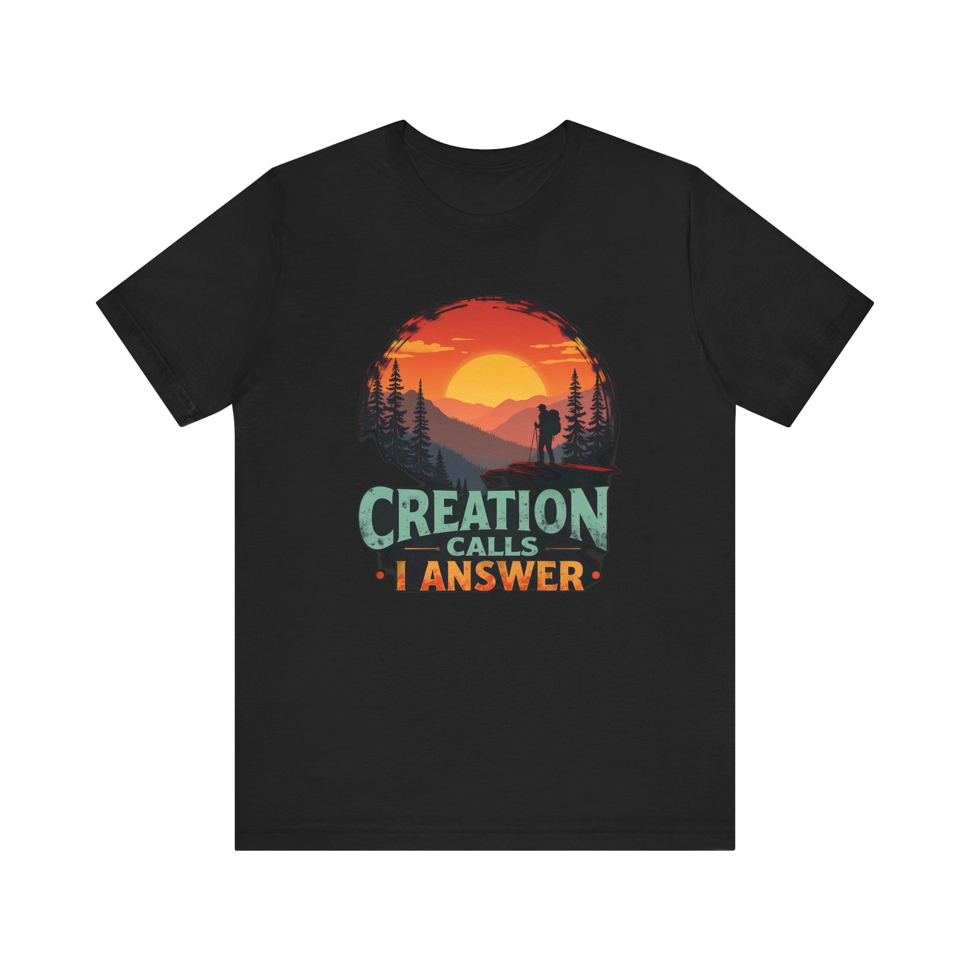 Creation Calls I Answer – Unisex Hiking & Outdoor Christian Tee - gray color