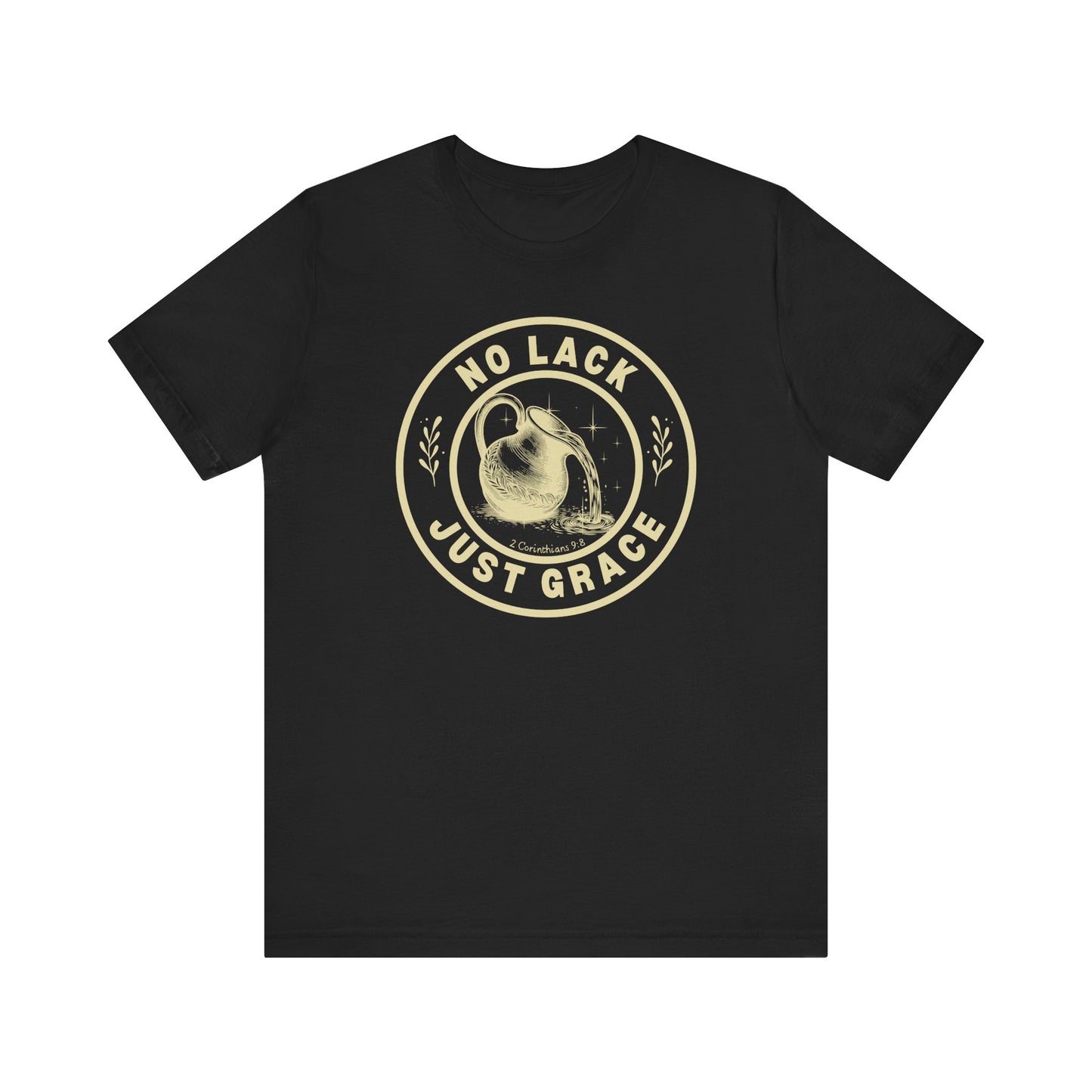 No Lack Just Grace – Unisex Christian T-Shirt - black color