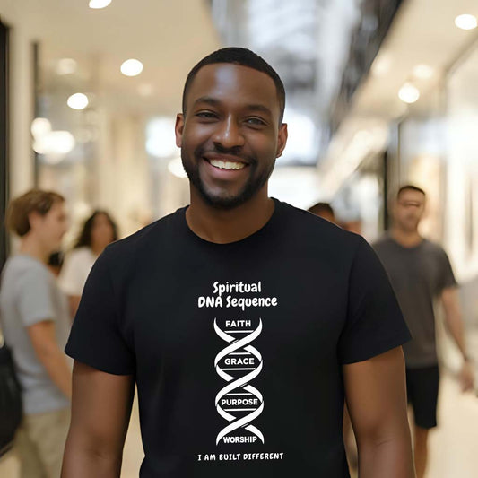 Spiritual DNA Sequence – Unisex Christian T-Shirt - for men