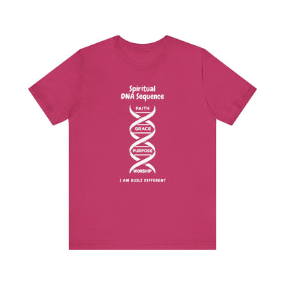 Spiritual DNA Sequence – Unisex Christian T-Shirt - pink color for women