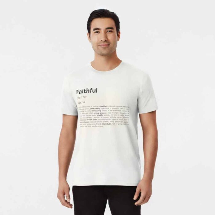 Brian-wearing-the-faithful-definition-t-shirt