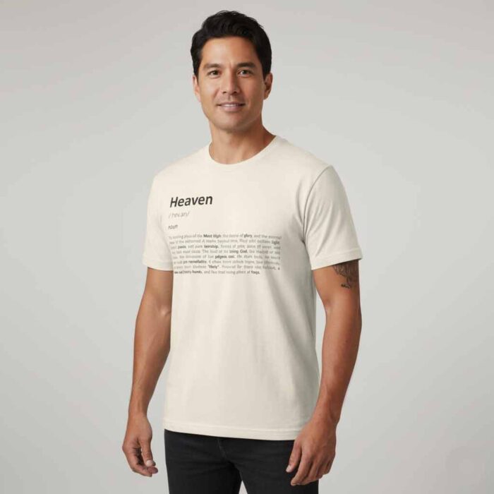Heaven-definition-t-shirt-worn-by-a-handsome-man