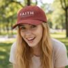 FAITH Corduroy Cap – Vintage Embroidered Christian Hat