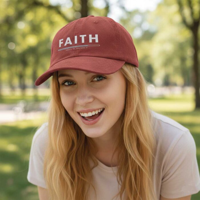 FAITH Corduroy Cap – Vintage Embroidered Christian Hat