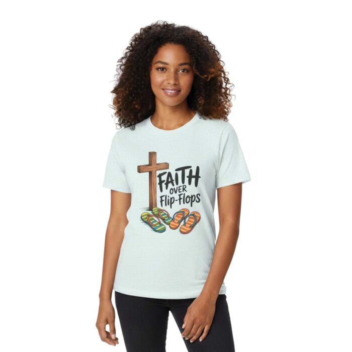 Faith Over Flip-Flops – Unisex Christian Summer T-Shirt