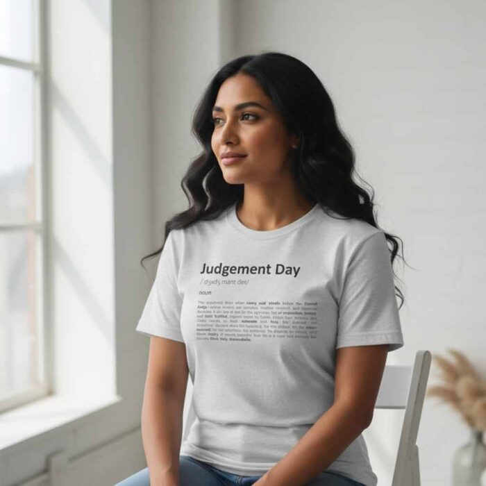 Judgement Day Definition T-Shirt – Bold Christian Statement Tee in Soft Cotton