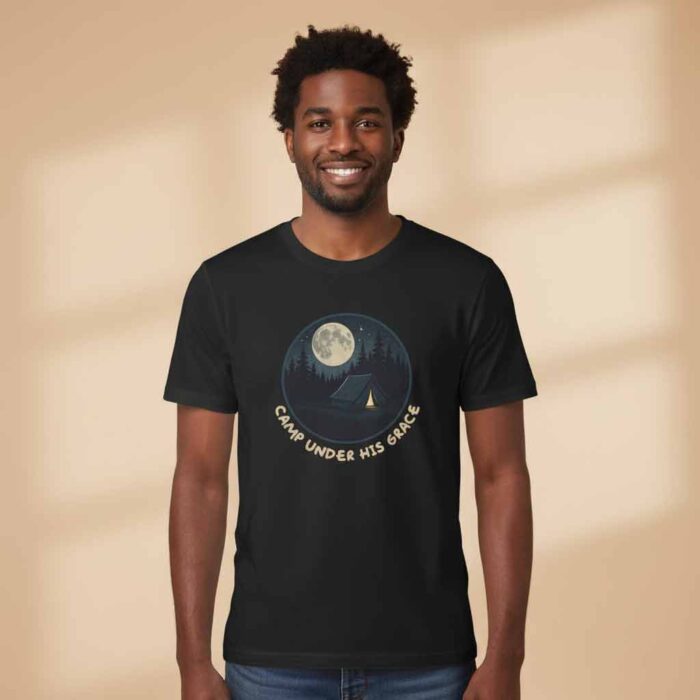 Camp Under His Grace – Unisex Christian Camping Tee