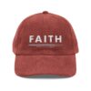 FAITH Corduroy Cap – Vintage Embroidered Christian Hat