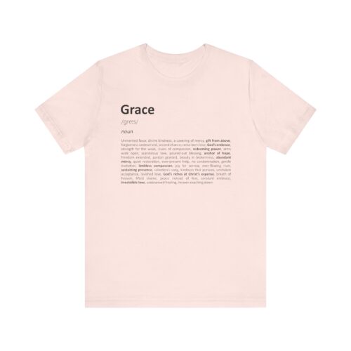 Grace Definition T-Shirt – Unisex Christian Tee in Soft Eco Cotton