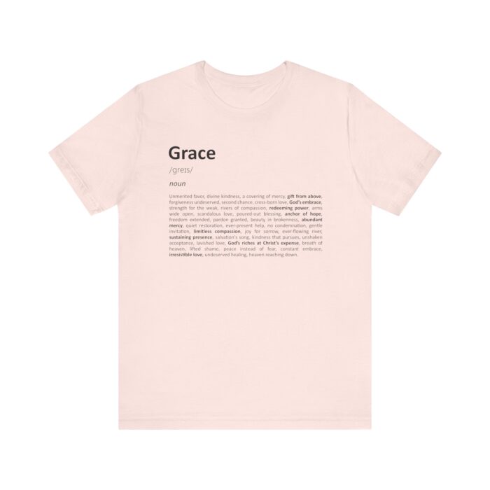 Grace Definition T-Shirt – Unisex Christian Tee in Soft Eco Cotton