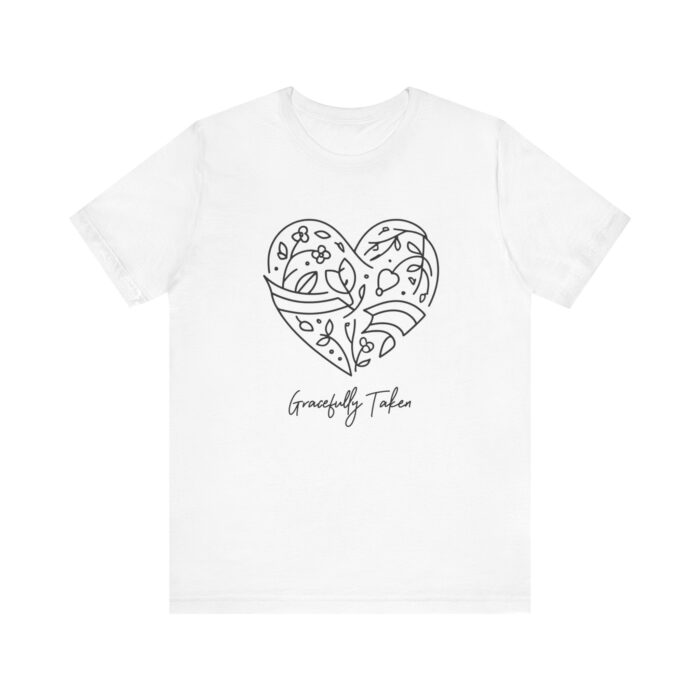 Gracefully Taken – Christian Women’s T-Shirt | Faith & Marriage Heart Design