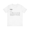 Holy Definition T-Shirt – Unisex Faith Typography Tee in Soft Cotton