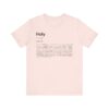 Holy Definition T-Shirt – Unisex Faith Typography Tee in Soft Cotton