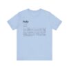 Holy Definition T-Shirt – Unisex Faith Typography Tee in Soft Cotton