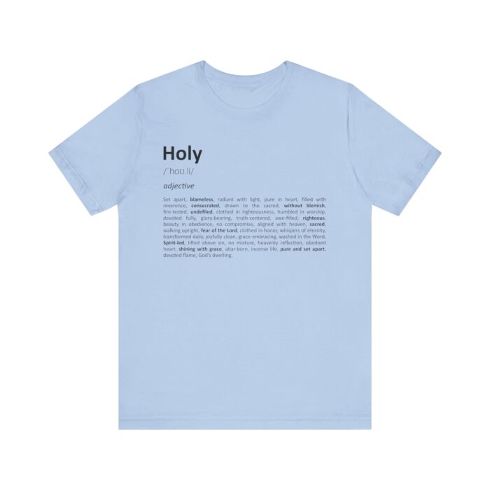 Holy Definition T-Shirt – Unisex Faith Typography Tee in Soft Cotton