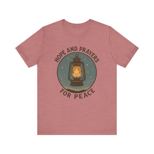 Hope and Prayers for Peace T-Shirt – Christian Mental Health Awareness Tee
