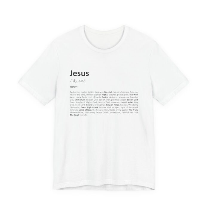 Jesus Definition T-Shirt – Unisex Christian Tee in Soft Eco Cotton