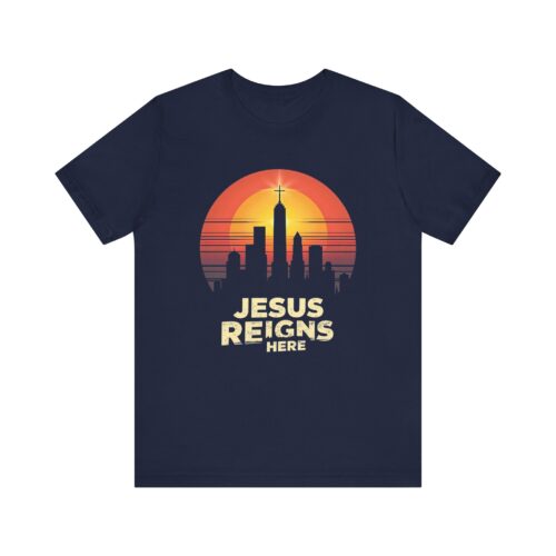 Jesus Reigns Here – Unisex Christian T-Shirt