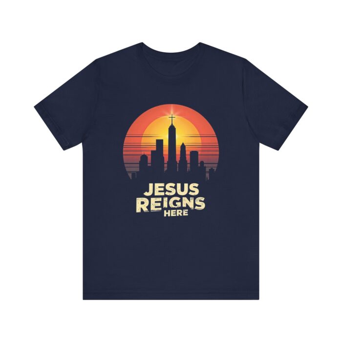 Jesus Reigns Here – Unisex Christian T-Shirt