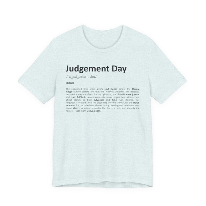 Judgement Day Definition T-Shirt – Bold Christian Statement Tee in Soft Cotton
