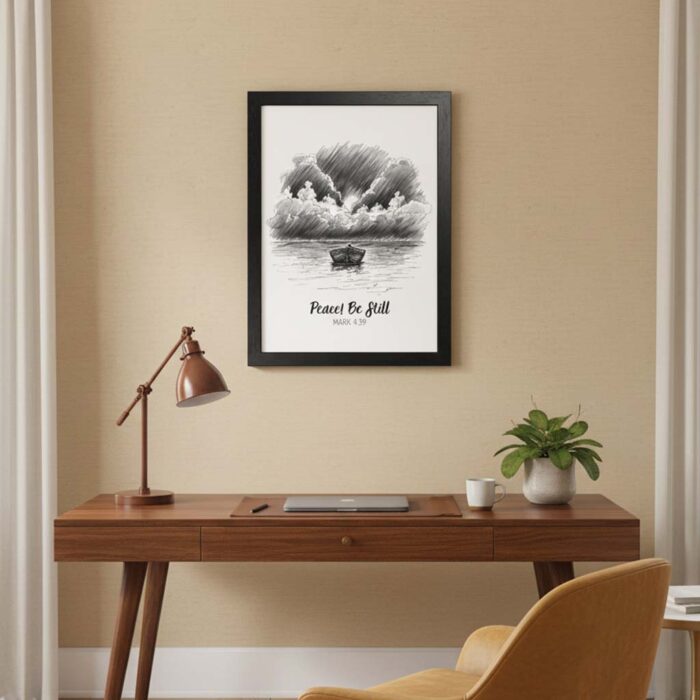 Peace! Be Still – Motivational Wall Art