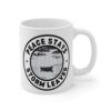 Peace Stays, Storm Leaves – Inspirational Coffee Cup