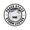Peace Stays Storm Leaves – Inspirational Sticker