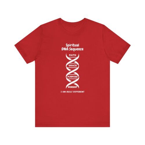 Spiritual DNA Sequence – Unisex Christian T-Shirt with Faith Strand Graphic