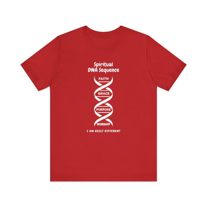Spiritual DNA Sequence – Unisex Christian T-Shirt with Faith Strand Graphic