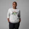 Heather-grey-Joy-to-the-World-Unisex-Christian-Sweatshirt-with-Christmas-wreath-and-festive-typography-design