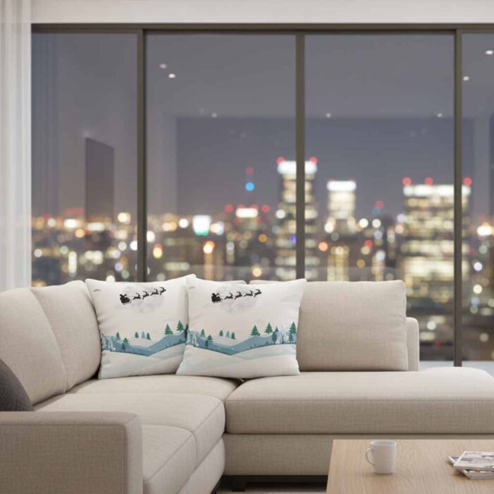 Santa-Sleigh-Ride-Under-Full-Moon-–-Christmas-Decorative-Pillow4