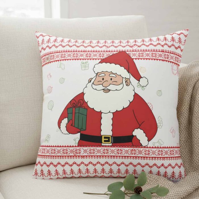 Santa-with-Gift-–-Christmas-Decorative-Pillow4