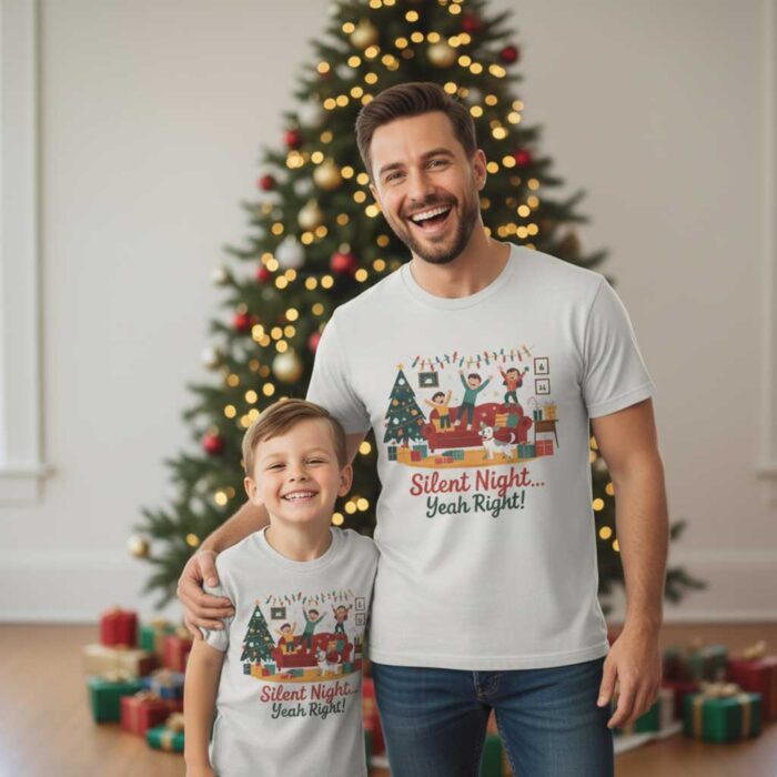 Silent-Night…-Yeah-Right!-Unisex-Christmas-T-Shirt3