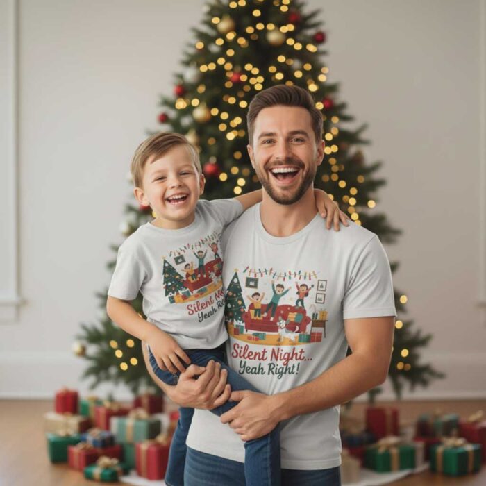 Silent-Night…-Yeah-Right!-Unisex-Christmas-T-Shirt4
